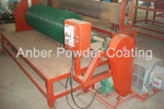 Recoiler for powder coated mesh